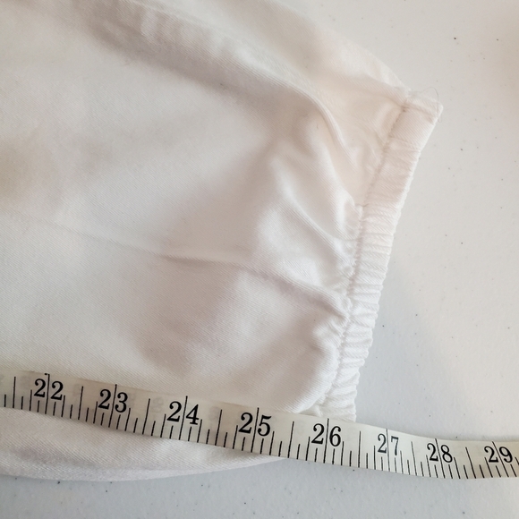 WILD Fable 16 Cargo Ankle Joggers Cotton Canvas White Exposed Zipper Stretch - Picture 8 of 14